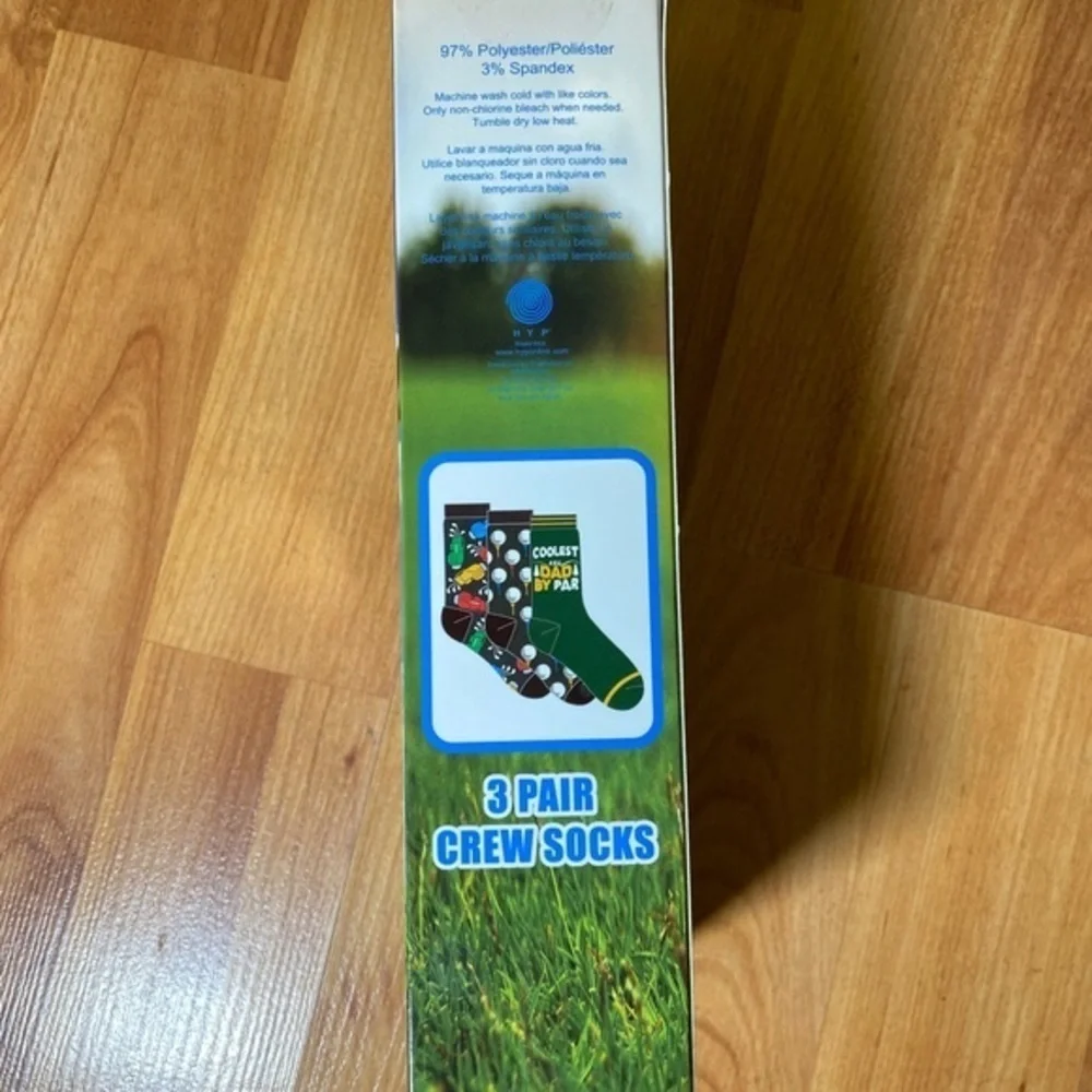 3pair crew socks best dad‎ ever
